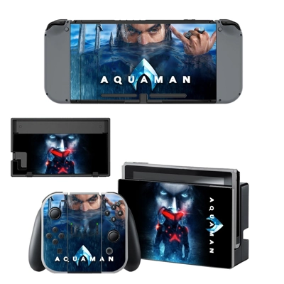 AquaMan decal skin for Nintendo Switch Console and Controllers