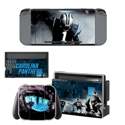 Carolina Panthers decal skin for Nintendo Switch Console and Controllers