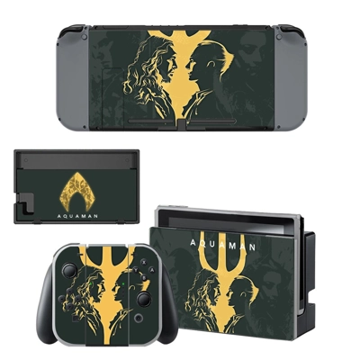 AquaMan decal skin for Nintendo Switch Console and Control..