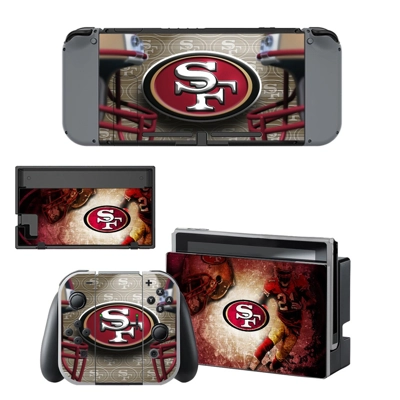 San Francisco 49ers decal skin for Nintendo Switch Console and Controllers