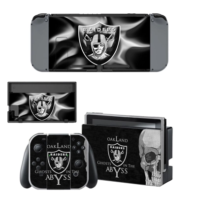 Oakland Raiders decal skin for Nintendo Switch Console and Controllers