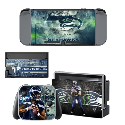 Seattle Seahawks decal skin for Nintendo Switch Console and Controllers