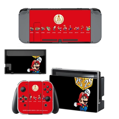 Super Mario Bros decal skin for Nintendo Switch Console and Controllers