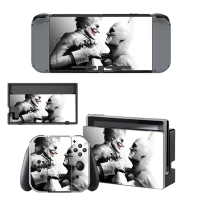 Batman and Joker decal skin for Nintendo Switch Console and Controllers