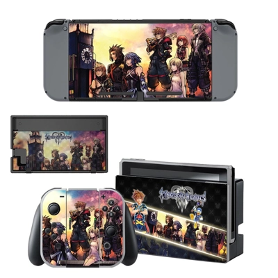 Kingdom Hearts 3 decal skin for Nintendo Switch Console and Controllers