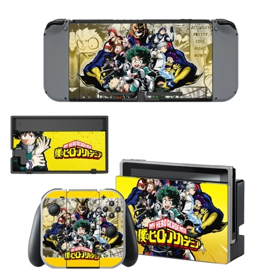 My Hero Academia decal skin for Nintendo Switch Console and Controllers