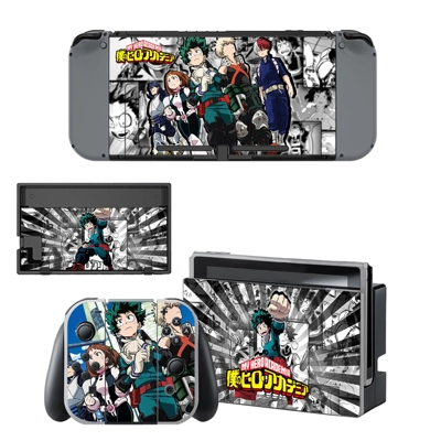 My Hero Academia decal skin for Nintendo Switch Console and Controllers