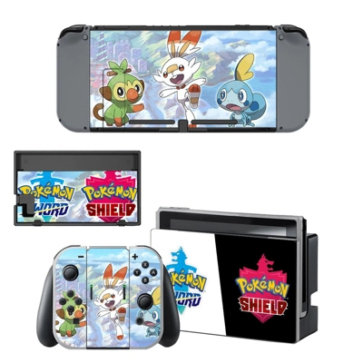 Pok�mon Sword and Shield decal skin for Nintendo Switch Co.. Pok�mon Sword and Shield decal skin for Nintendo Switch Co..