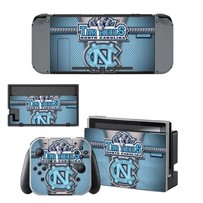 North Carolina Tar Heels decal skin for Nintendo Switch Console and Controllers