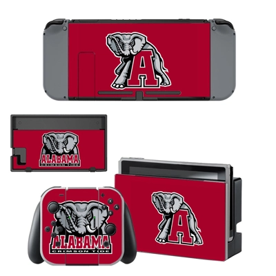 Alabama Crimson Tide decal skin for Nintendo Switch Consol.. Alabama Crimson Tide decal skin for Nintendo Switch Consol..