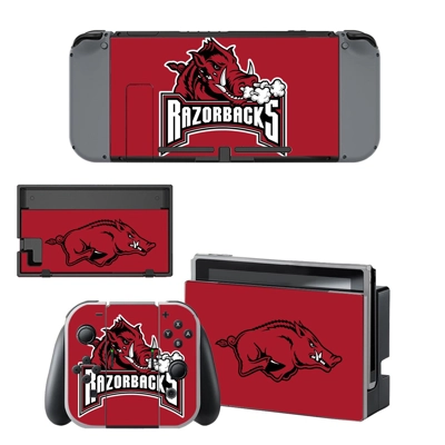 Arkansas Razorbacks decal skin for Nintendo Switch Console.. Arkansas Razorbacks decal skin for Nintendo Switch Console..