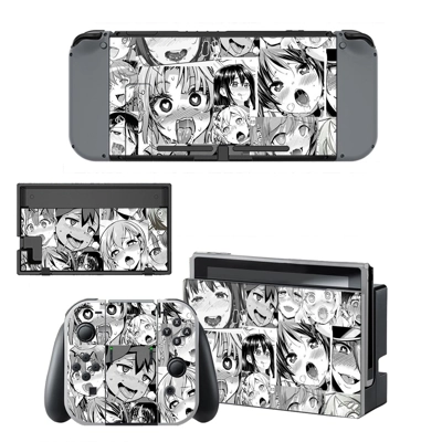Anime Ahegao Girl decal skin for Nintendo Switch Console a.. Anime Ahegao Girl decal skin for Nintendo Switch Console a..
