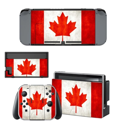 Canadian Flag decal skin for Nintendo Switch Console and C.. Canadian Flag decal skin for Nintendo Switch Console and C..