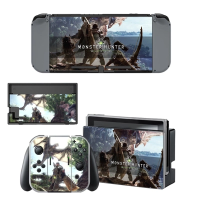Monster Hunter World decal skin for Nintendo Switch Console and Controllers