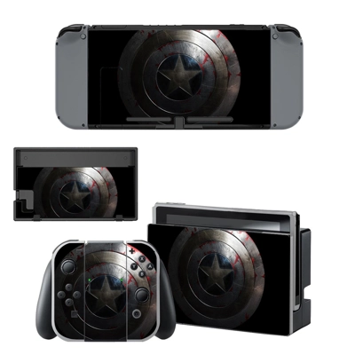Captain America decal skin for Nintendo Switch Console and.. Captain America decal skin for Nintendo Switch Console and..