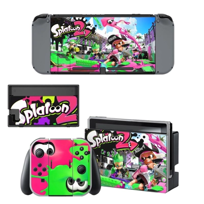 Splatoon decal skin for Nintendo Switch Console and Contro.. Splatoon decal skin for Nintendo Switch Console and Contro..