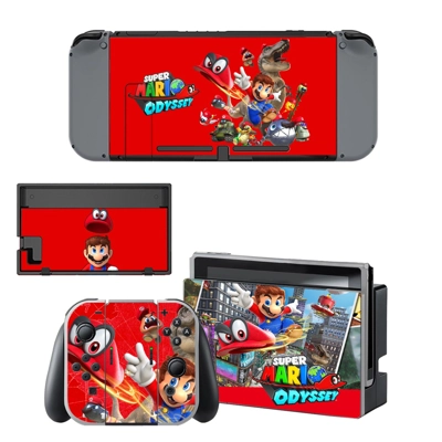 Super Mario Odyssey decal skin for Nintendo Switch Console.. Super Mario Odyssey decal skin for Nintendo Switch Console..