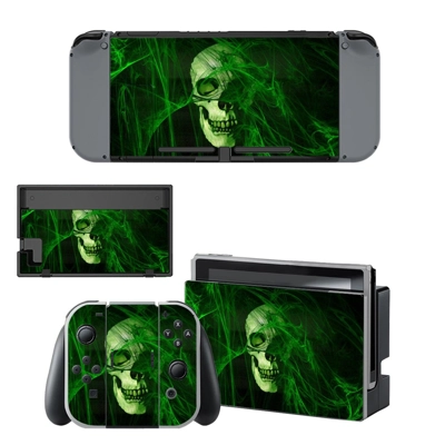 Colorful Skull decal skin for Nintendo Switch Console and .. Colorful Skull decal skin for Nintendo Switch Console and ..