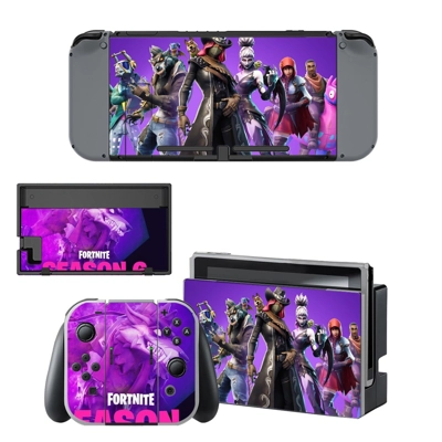 Fortnite decal skin for Nintendo Switch Console and Controllers