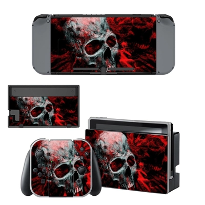 Dirty Skull decal skin for Nintendo Switch Console and Con.. Dirty Skull decal skin for Nintendo Switch Console and Con..