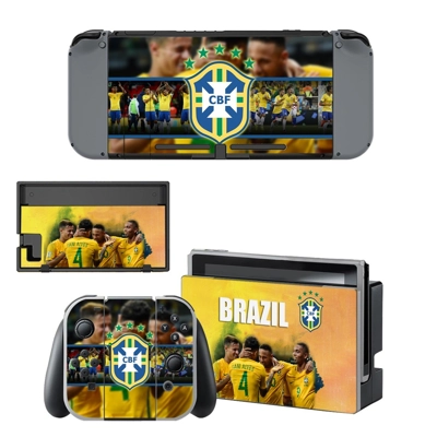 Brazilian Football Confederation decal skin for Nintendo Switch Console and Controllers