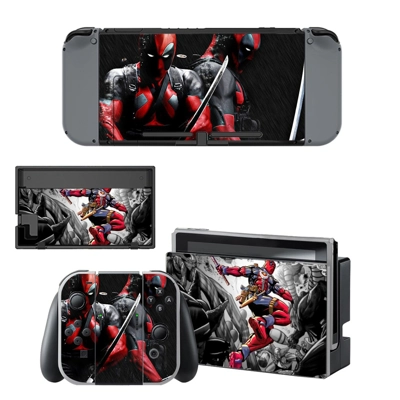 Deadpool decal skin for Nintendo Switch Console and Contro.. Deadpool decal skin for Nintendo Switch Console and Contro..