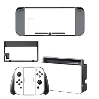 White decal skin for Nintendo Switch Console and Controllers White decal skin for Nintendo Switch Console and Controllers