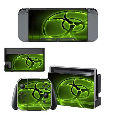 Biohazard decal skin for Nintendo Switch Console and Contr.. Biohazard decal skin for Nintendo Switch Console and Contr..