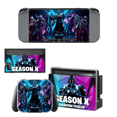Fortnite decal skin for Nintendo Switch Console and Controllers