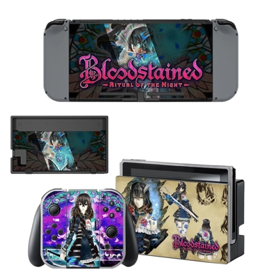 Bloodstained Ritual of the Night decal skin for Nintendo Switch Console and Controllers