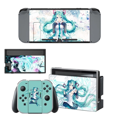 Hatsune Miku decal skin for Nintendo Switch Console and Co.. Hatsune Miku decal skin for Nintendo Switch Console and Co..