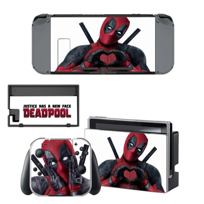 Deadpool decal skin for Nintendo Switch Console and Contro.. Deadpool decal skin for Nintendo Switch Console and Contro..