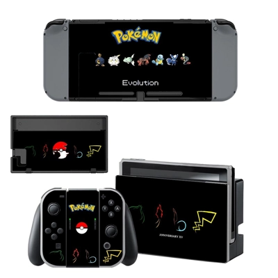 Pokemon evolution decal skin for Nintendo Switch Console a.. Pokemon evolution decal skin for Nintendo Switch Console a..