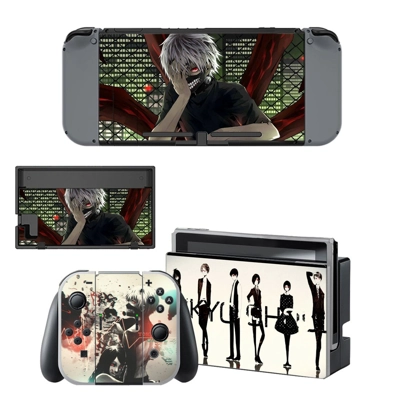 Tokyo Ghoul decal skin for Nintendo Switch Console and Con.. Tokyo Ghoul decal skin for Nintendo Switch Console and Con..