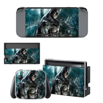 Batman Arkham Asylum decal skin for Nintendo Switch Console and Controllers