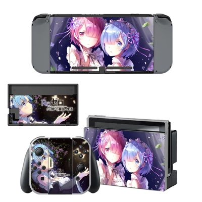 Re Zero decal skin for Nintendo Switch Console and Control.. Re Zero decal skin for Nintendo Switch Console and Control..