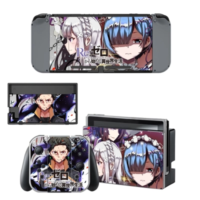 Re Zero decal skin for Nintendo Switch Console and Control.. Re Zero decal skin for Nintendo Switch Console and Control..