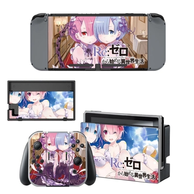 Re Zero decal skin for Nintendo Switch Console and Control.. Re Zero decal skin for Nintendo Switch Console and Control..