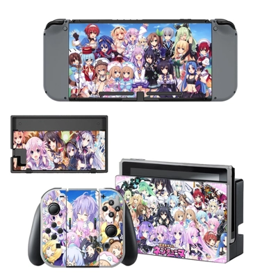 Hyperdimension Neptunia decal skin for Nintendo Switch Con.. Hyperdimension Neptunia decal skin for Nintendo Switch Con..