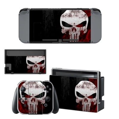 The Punisher decal skin for Nintendo Switch Console and Co.. The Punisher decal skin for Nintendo Switch Console and Co..