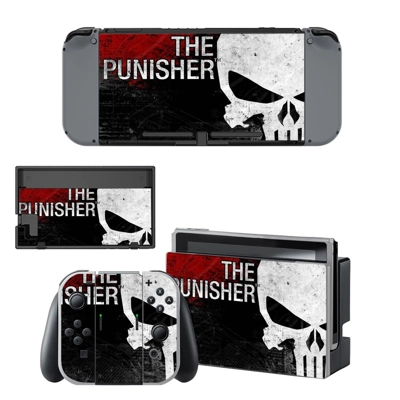 The Punisher decal skin for Nintendo Switch Console and Co.. The Punisher decal skin for Nintendo Switch Console and Co..