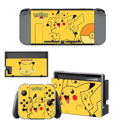 Pokemon Pikachu decal skin for Nintendo Switch Console and.. Pokemon Pikachu decal skin for Nintendo Switch Console and..