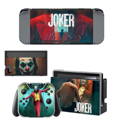 The Joker decal skin for Nintendo Switch Console and Controllers