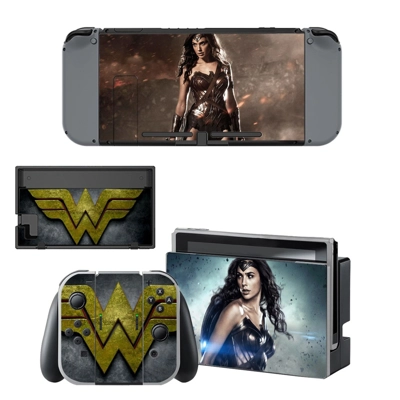 Wonder Woman decal skin for Nintendo Switch Console and Co.. Wonder Woman decal skin for Nintendo Switch Console and Co..