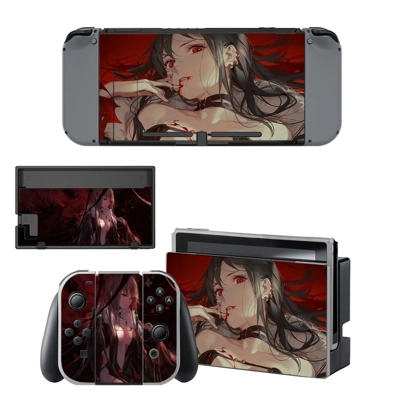 Anime Girl decal skin for Nintendo Switch Console and Cont.. Anime Girl decal skin for Nintendo Switch Console and Cont..