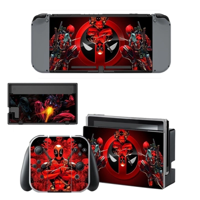 Deadpool decal skin for Nintendo Switch Console and Contro.. Deadpool decal skin for Nintendo Switch Console and Contro..