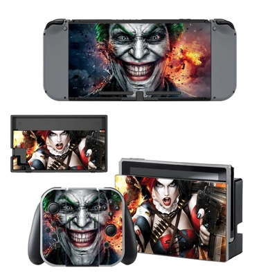 Harley Quinn Joker decal skin for Nintendo Switch Console .. Harley Quinn Joker decal skin for Nintendo Switch Console ..