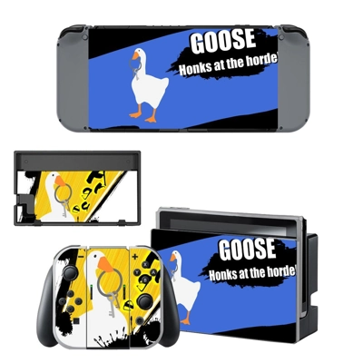Untitled Goose Game decal skin for Nintendo Switch Console.. Untitled Goose Game decal skin for Nintendo Switch Console..
