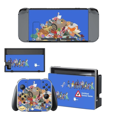 Untitled Goose Game decal skin for Nintendo Switch Console.. Untitled Goose Game decal skin for Nintendo Switch Console..