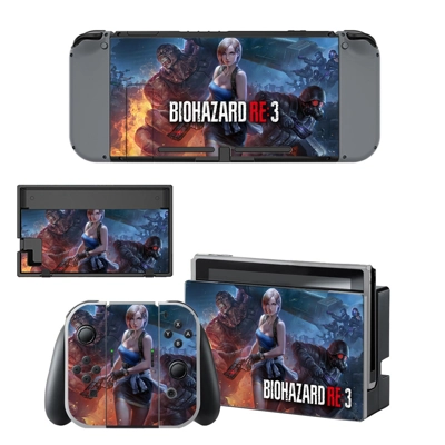 Biohazard RE3 decal skin for Nintendo Switch Console and C.. Biohazard RE3 decal skin for Nintendo Switch Console and C..